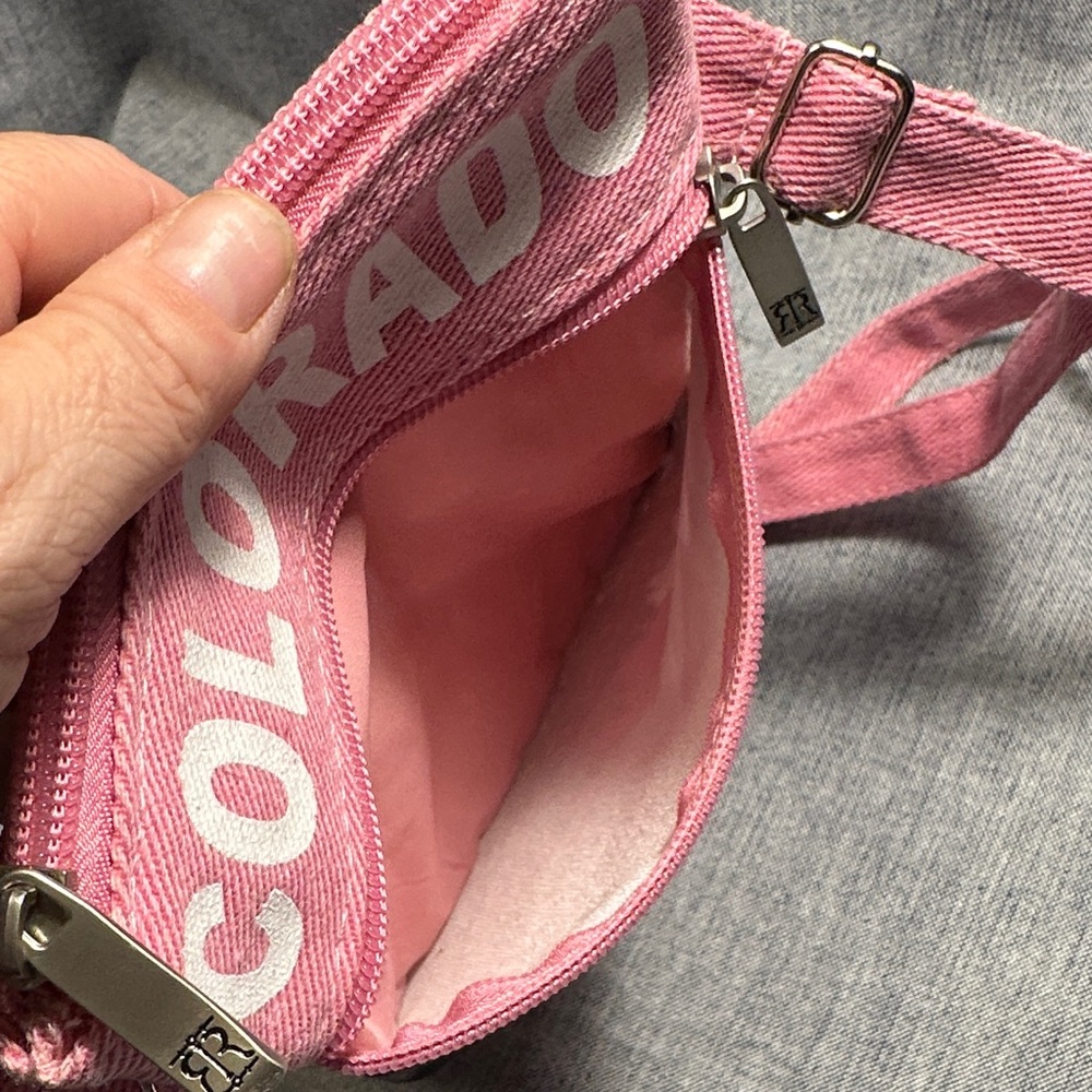 Robin Ruth Pink and Black Colorado Crossbody Bag NWOT - Picture 4 of 8